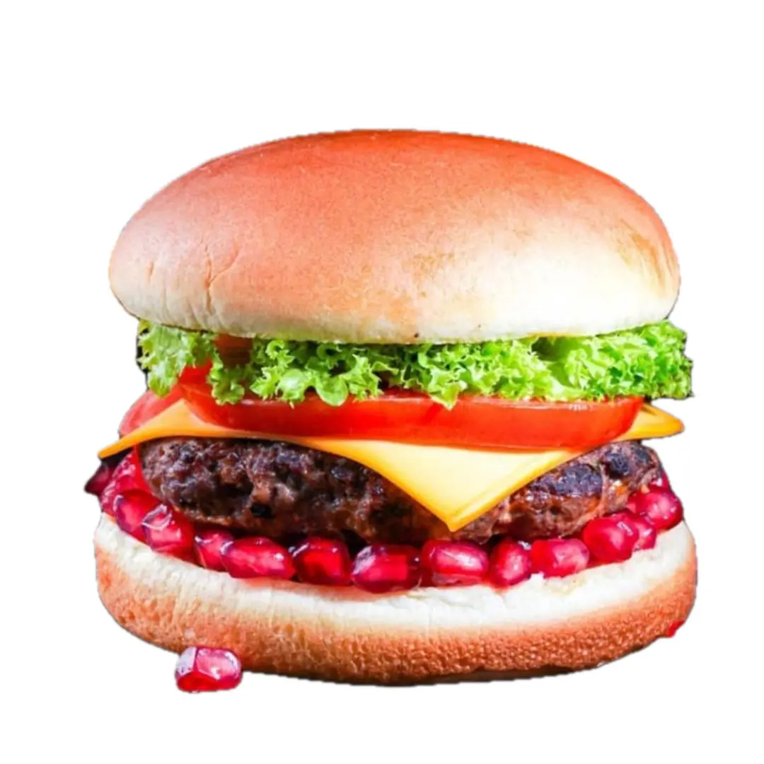 Beef Burger with Pomegranate - Double Sandwich